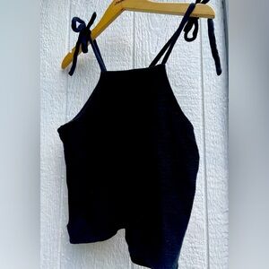 Madewell tie shoulder tank top